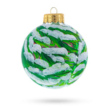 Load image into Gallery viewer, Songbirds in Winter Scene Glass Ball Christmas Ornament 4 Inches