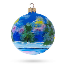 Load image into Gallery viewer, Enchanted Christmas Night Winter Village Glass Ball Ornament 3.25 Inches