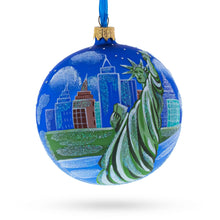 Load image into Gallery viewer, Statue of Liberty, New York Glass Ball Christmas Ornament 4 Inches