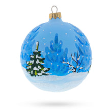 Load image into Gallery viewer, Santa's Gift List and Loyal Dog Glass Ball Christmas Ornament 4 Inches