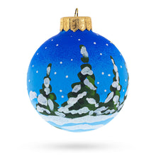 Load image into Gallery viewer, Santa and Reindeer Festive Glass Ball Christmas Ornament 4 Inches