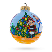 Load image into Gallery viewer, Nutcracker and Clara Glass Ball Christmas Ornament  3.25 Inches
