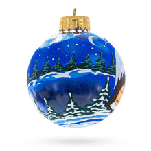 Load image into Gallery viewer, Santa's Enchanting Christmas Night Glass Ball Christmas Ornament 4 Inches