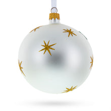 Load image into Gallery viewer, Snowman Duo Glass Ball 'Our First Christmas' Ornament 4 Inches