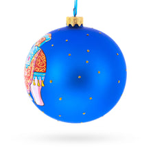 Load image into Gallery viewer, Circus Elephant Performer on Dazzling Glass Ball Christmas Ornament 4 Inches