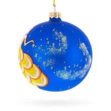 Load image into Gallery viewer, Princess Adorned with a Floral Crown on Luxurious Glass Ball Christmas Ornament 4 Inches