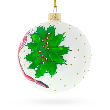 Load image into Gallery viewer, Football Player in Action Glass Ball Christmas Sports Ornament 4 Inches