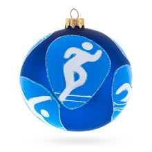 Load image into Gallery viewer, Swimming, Basketball, Tennis, Gymnastics, Track Glass Ball Christmas Ornament 4 Inches