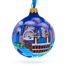 Load image into Gallery viewer, Navy Pier, Chicago, Illinois Glass Ball Christmas Ornament 3.25 Inches