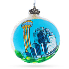 Load image into Gallery viewer, Dallas, Texas Glass Ball Christmas Ornament 3.25 Inches