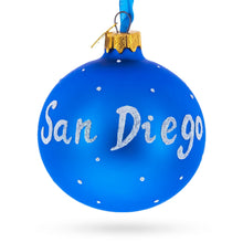 Load image into Gallery viewer, San Diego, California Glass Ball Christmas Ornament 3.25 Inches