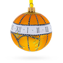 Load image into Gallery viewer, 1899 Madonna Lily Clock Royal Glass Ball Christmas Ornament, 3.25 Inches