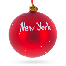 Load image into Gallery viewer, Brooklyn Bridge, New York Glass Ball Christmas Ornament 4 Inches