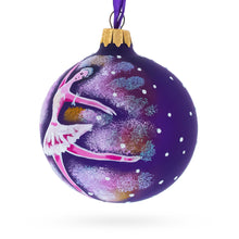 Load image into Gallery viewer, Ballet Dancer on Purple Glass Ball Christmas Ornament 3.25 Inches