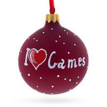 Load image into Gallery viewer, Video Gamer Glass Ball Christmas Ornament 3.25 Inches