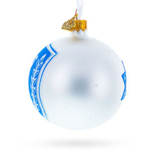 Load image into Gallery viewer, Israel Coat of Arms Glass Ball Christmas Ornament 3.25 Inches