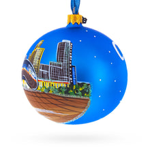 Load image into Gallery viewer, Chicago Reflections at Night Glass Ball Christmas Ornament 4 Inches