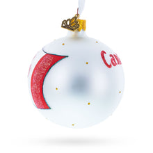 Load image into Gallery viewer, Flag of Canada Glass Ball Christmas Ornament 3.25 Inches