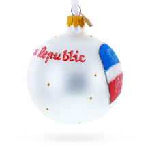 Load image into Gallery viewer, Flag of Dominican Republic Glass Ball Christmas Ornament 3.25 Inches
