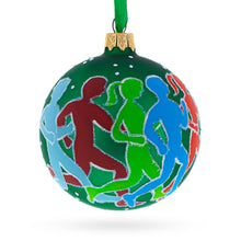 Load image into Gallery viewer, I Love Running Glass Ball Christmas Ornament 3.25 Inches