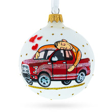 Load image into Gallery viewer, I Love My Car Glass Ball Christmas Ornament 3.25 Inches