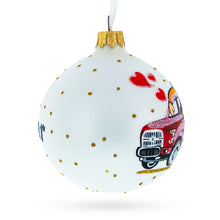 Load image into Gallery viewer, I Love My Car Glass Ball Christmas Ornament 3.25 Inches