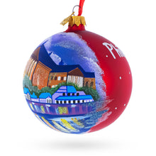Load image into Gallery viewer, Philadelphia, Pennsylvania Glass Ball Christmas Ornament 4 Inches