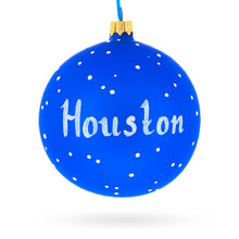 Load image into Gallery viewer, Houston, Texas Glass Ball Christmas Ornament 4 Inches