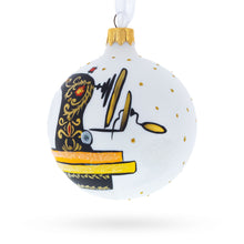 Load image into Gallery viewer, Sewing Enthusiast's Delight Glass Christmas Ornament 3.25 Inches