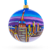 Load image into Gallery viewer, New York City at Night Glass Ball Christmas Ornament 4 Inches
