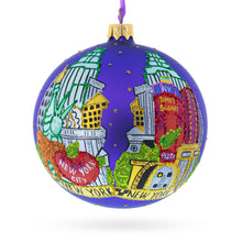 Load image into Gallery viewer, Best of New York City Glass Ball Christmas Ornament 4 Inches