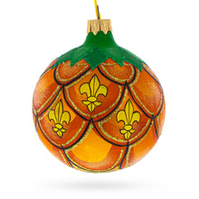 Load image into Gallery viewer, Royal Pineapple Glass Christmas Ornament 3.25 Inches
