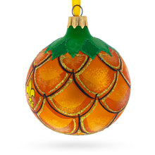 Load image into Gallery viewer, Royal Pineapple Glass Christmas Ornament 3.25 Inches