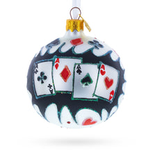 Load image into Gallery viewer, Playing Cards Deck Glass Christmas Ornament 3.25 Inches