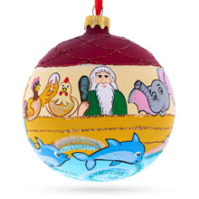 Load image into Gallery viewer, The Noah's Ark Glass Ball Christmas Ornament 4 Inches