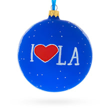 Load image into Gallery viewer, I Love Los Angeles, California Glass Ball Christmas Ornament 4 Inches