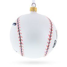 Load image into Gallery viewer, I Love Baseball Glass Ball Christmas Ornament 4 Inches