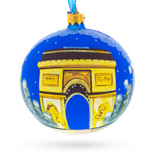 Load image into Gallery viewer, Triumphal Arch, Paris, France Glass Ball Christmas Ornament 4 Inches