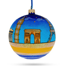 Load image into Gallery viewer, European Travel Attractions Glass Ball Christmas Ornament 4 Inches