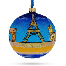 Load image into Gallery viewer, European Travel Attractions Glass Ball Christmas Ornament 4 Inches