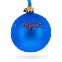 Load image into Gallery viewer, Flag of Japan Glass Ball Christmas Ornament 3.25 Inches
