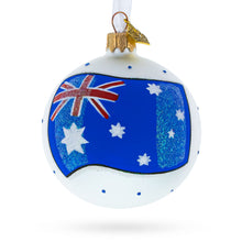 Load image into Gallery viewer, Flag of Australia Glass Ball Christmas Ornament 3.25 Inches