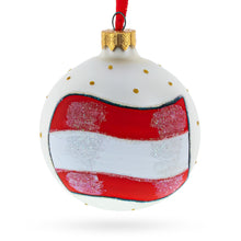 Load image into Gallery viewer, Flag of Austria Glass Ball Christmas Ornament 3.25 Inches