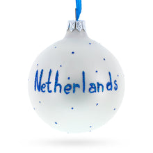 Load image into Gallery viewer, Flag of Netherlands Glass Ball Christmas Ornament 3.25 Inches