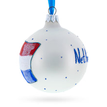 Load image into Gallery viewer, Flag of Netherlands Glass Ball Christmas Ornament 3.25 Inches
