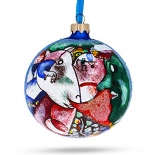 Load image into Gallery viewer, Marc Chagall's 1911 'I And The Village' Masterpiece Glass Ball Christmas Ornament 4 Inches