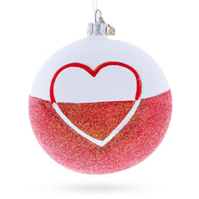 Load image into Gallery viewer, Flag of Poland Glass Ball Christmas Ornament 4 Inches