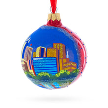 Load image into Gallery viewer, Dallas, Texas, USA Glass Christmas Ornament 3.25 Inches