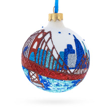 Load image into Gallery viewer, San Francisco, California, USA Glass Christmas Ornament 3.25 Inches