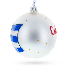 Load image into Gallery viewer, Flag of Cuba Glass Ball Christmas Ornament 4 Inches (Made in Ukraine)